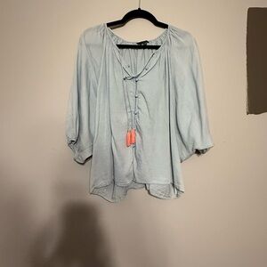 Light blue blouse
